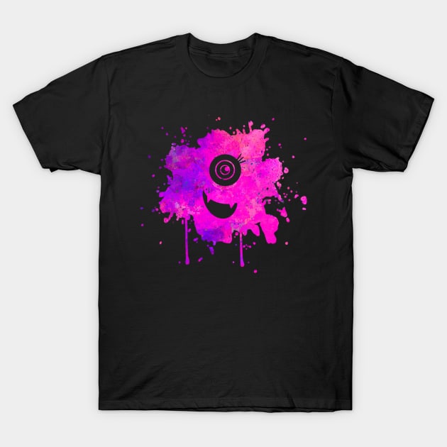 Pink Monster with One Eye Paint Splat T-Shirt by The Craft ACE